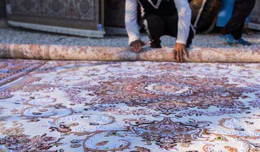 روش اصولی لول کردن قالی در قالیشویی سوهانک